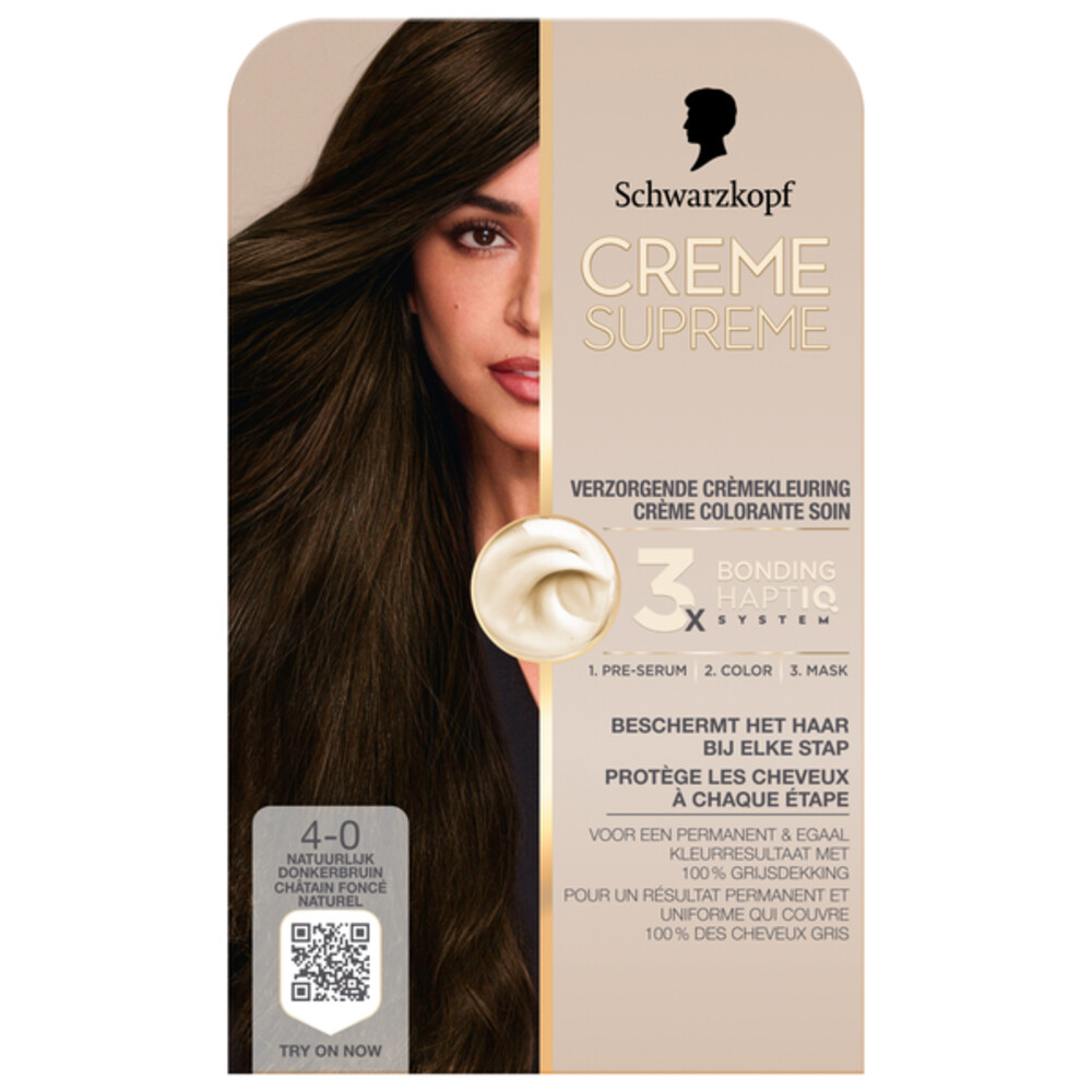 Schwarzkopf Crème Suprème Haarkleuring 4-0 1 set