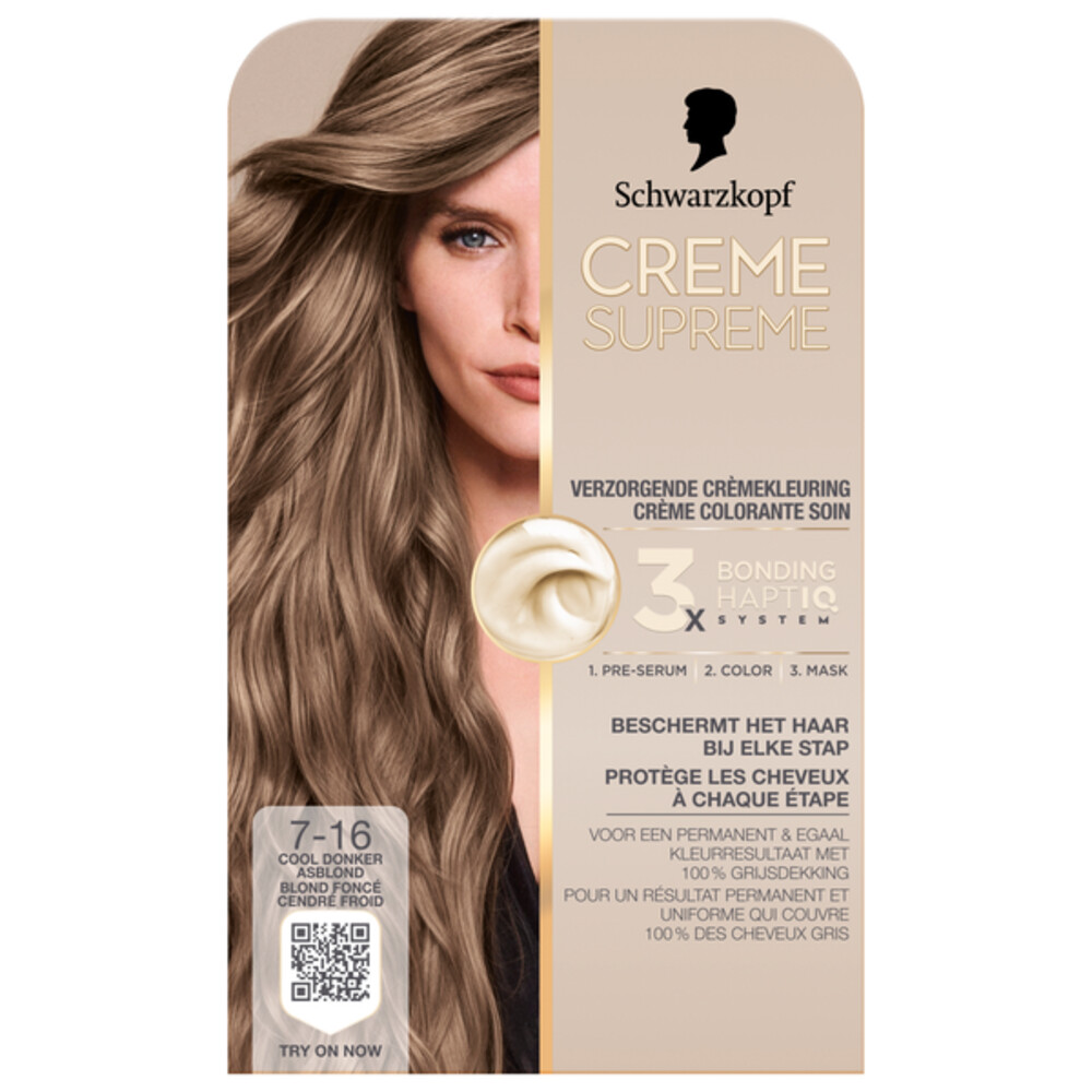 Schwarzkopf Crème Suprème Haarkleuring 7-16 1 set