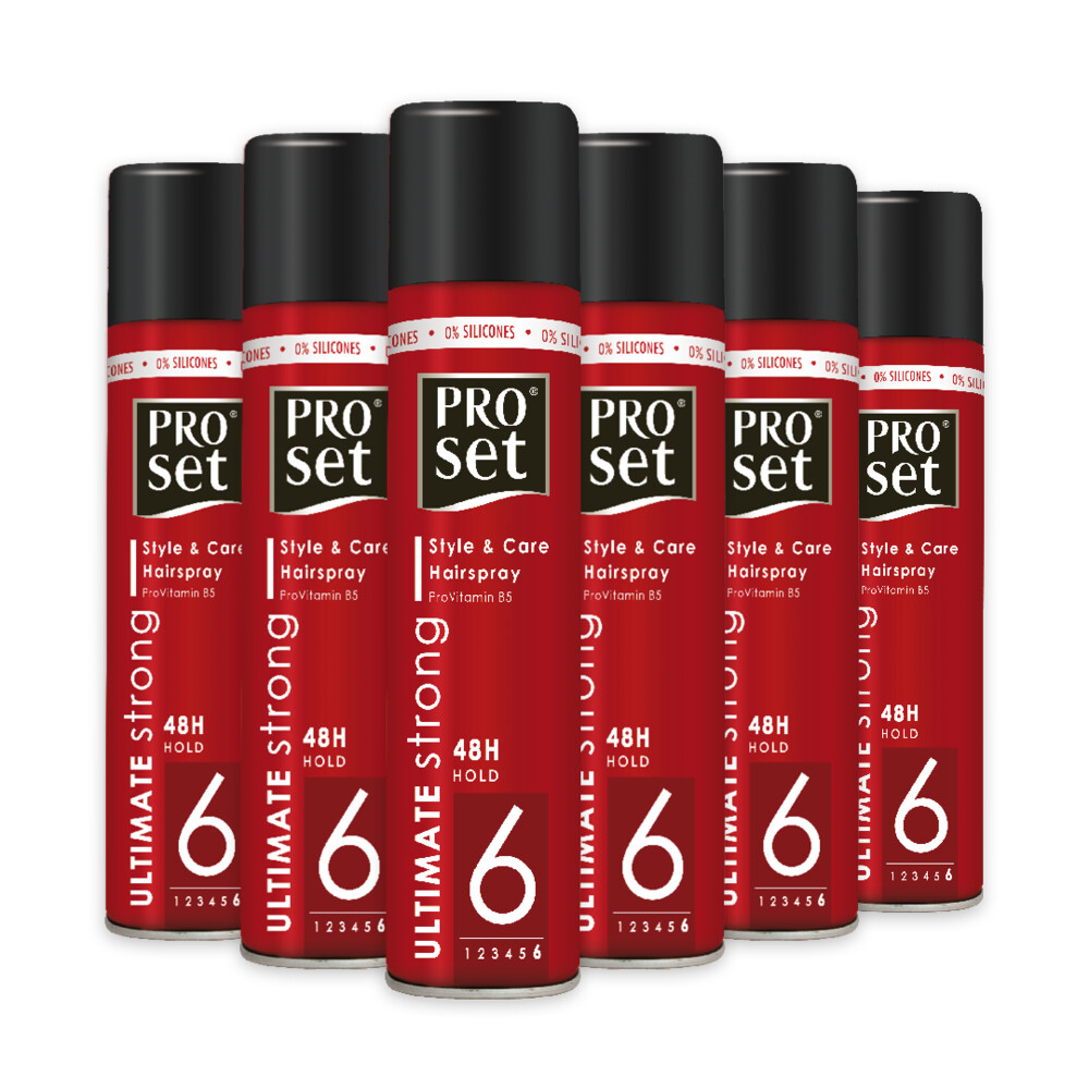 6x Proset Haarspray Ultimate Sterk 300 ml