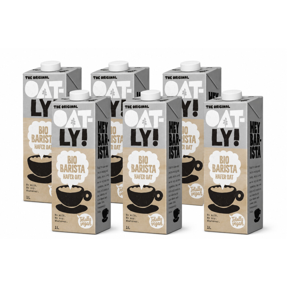6x Oatly Havermelk Barista Edition Bio 1 liter