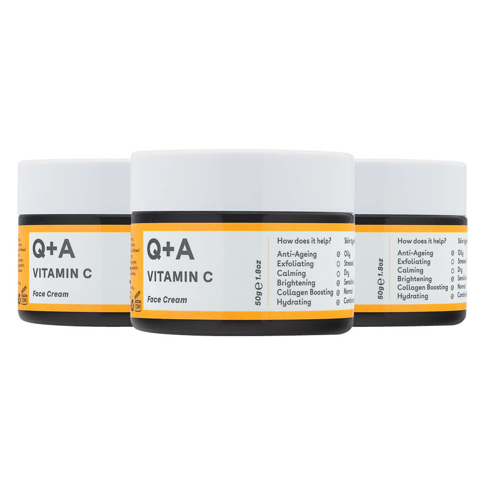 3x Q+A Vitamin C Radiance Face Cream 50 gr