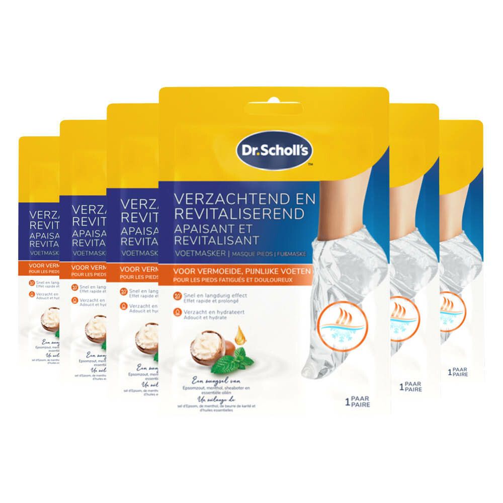 6x Scholl Voetmasker Verzachtend en Revitaliserend 1 paar