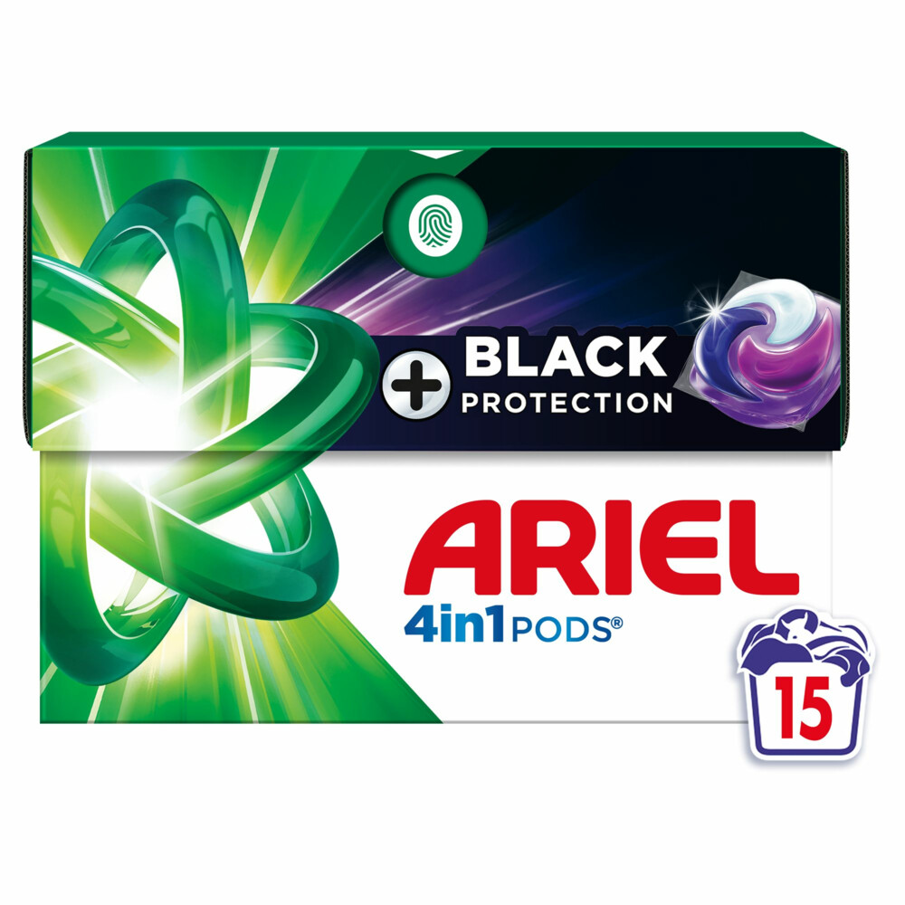 4x Ariel 4in1 Wasmiddel Pods Revitablack 15 stuks