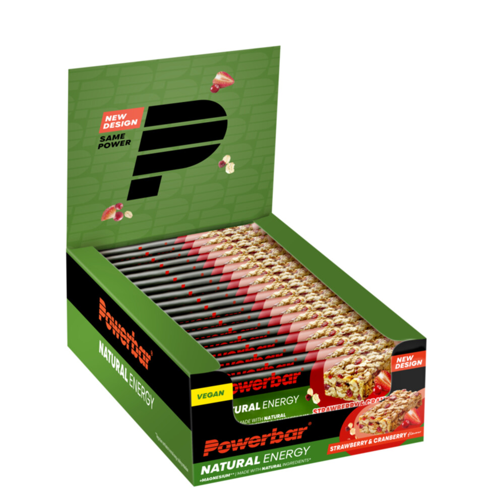 18x PowerBar Natural Energy Cereal Bar Strawberry & Cranberry 40 gr