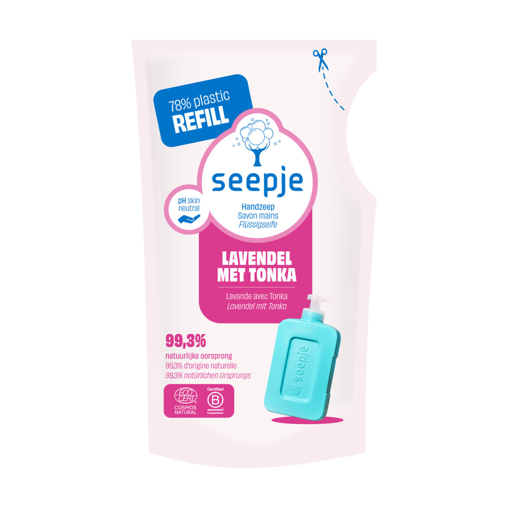 Seepje Handzeep Navulling Lavendel met Tonka 300 ml