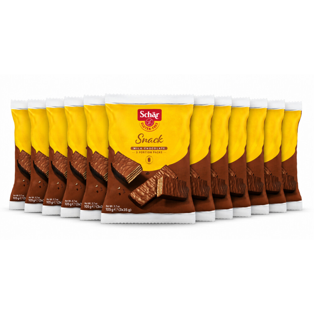 12x Schar Snack Chocoladewafels 105 gr
