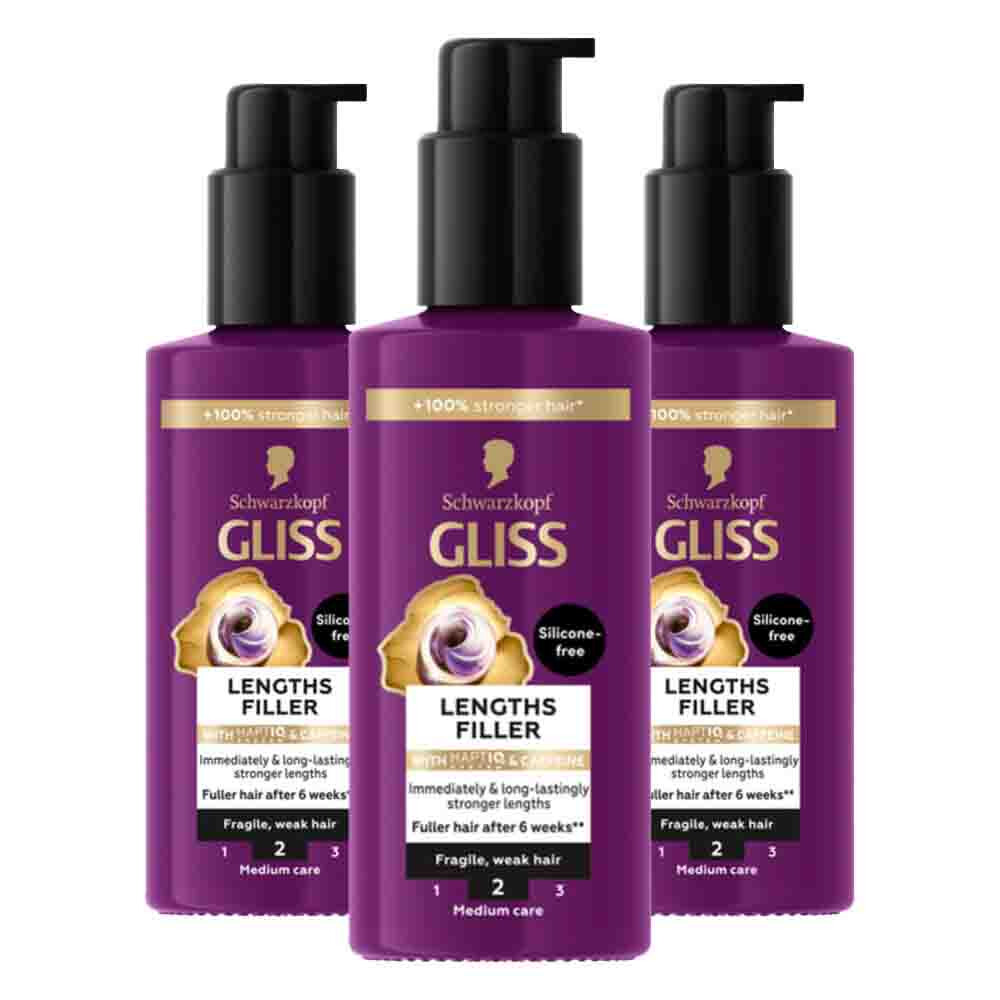 3x Gliss Haarserum Full Hair Wonder 100 ml