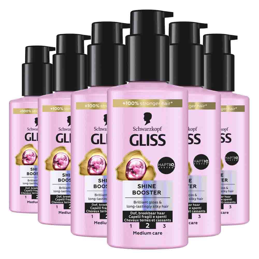 6x Gliss Leave-In Conditioner Shine Booster 100 ml