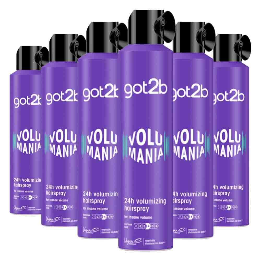 6x Got2b Volumania Haarspray 300 Ml