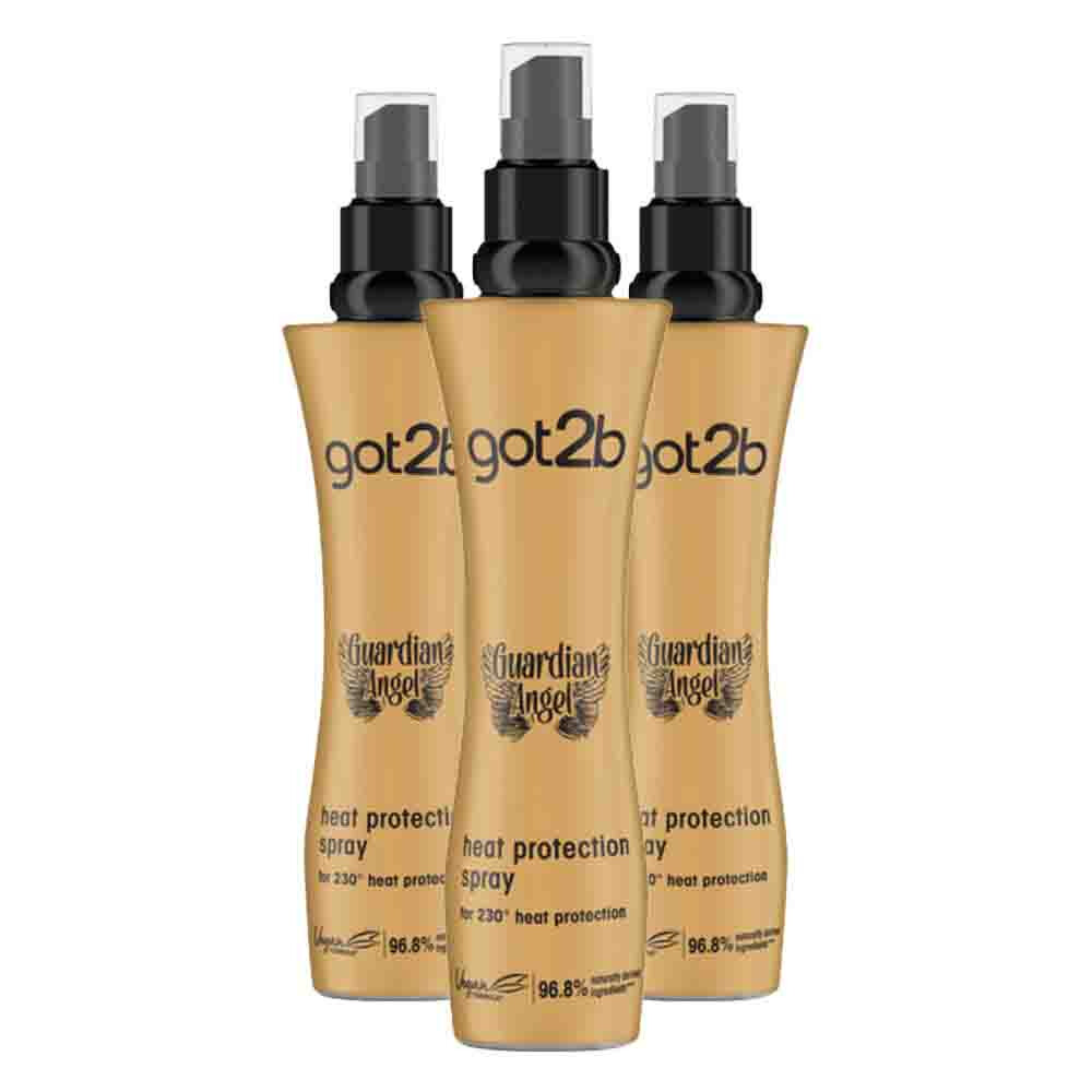 3x Got2b Guardian Angel Heat Protection Spray 200 ml