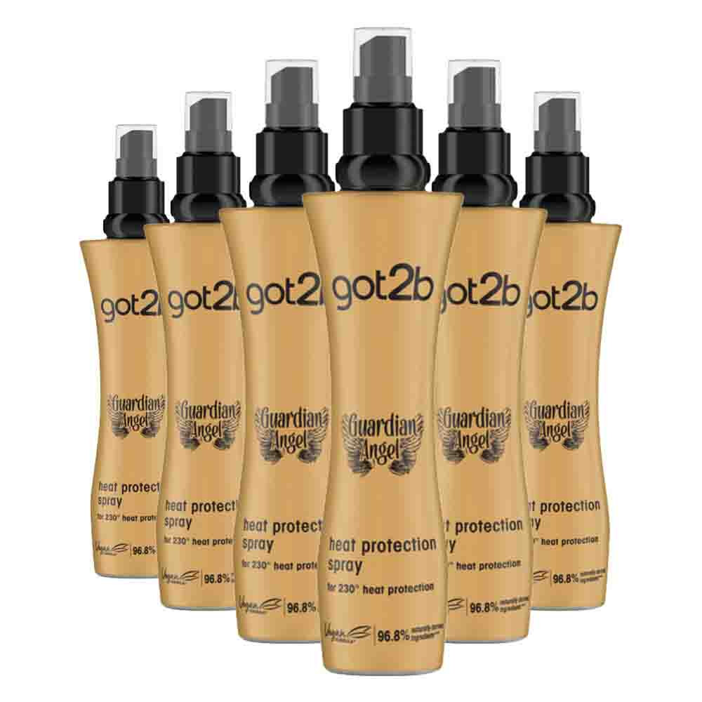 6x Got2b Guardian Angel Heat Protection Spray 200 Ml