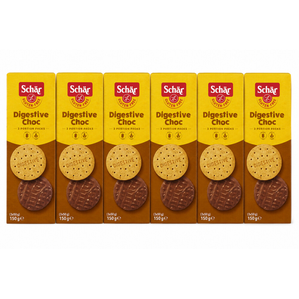 6x Schar Digestive Choco 150 gr