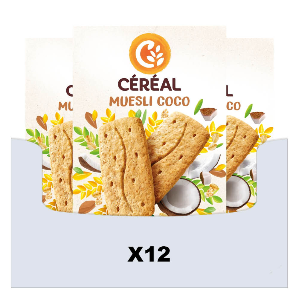 12x Céréal Muesli en Kokos Koeken 200 gr