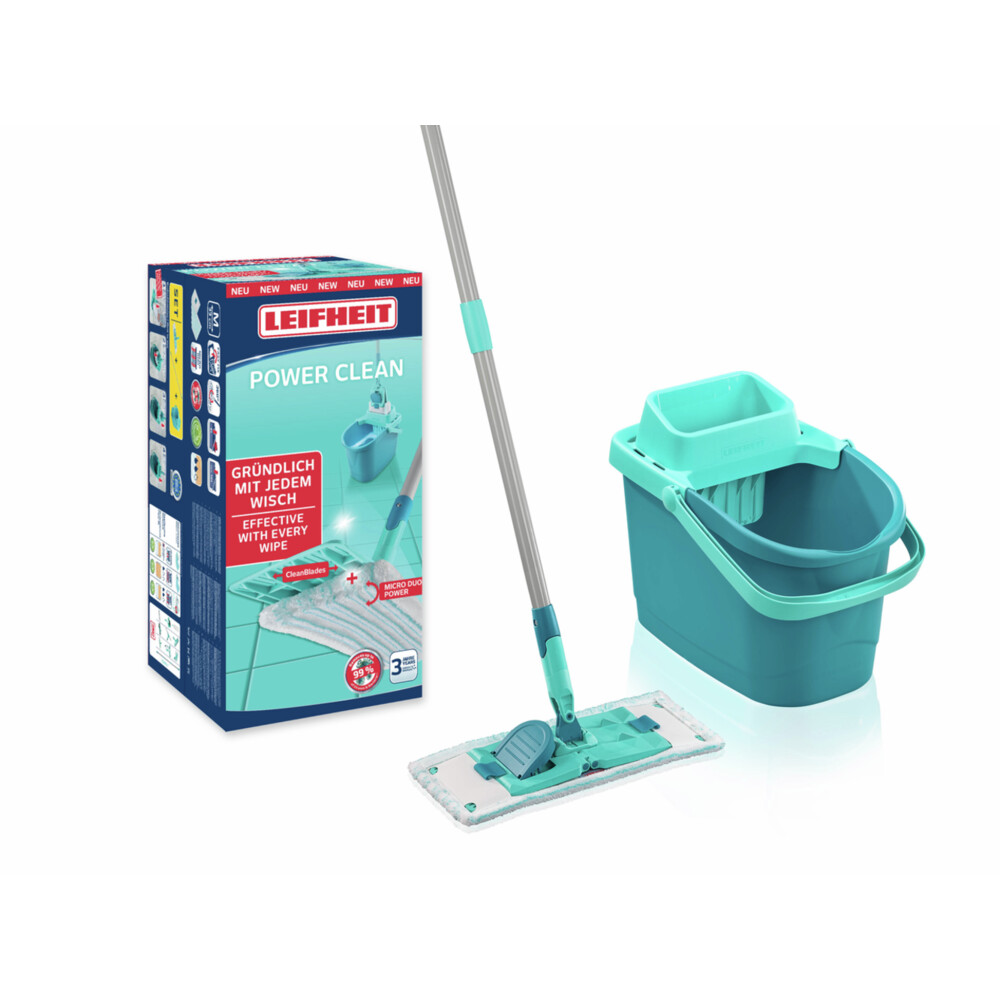 Leifheit Dweilsysteem Powerclean Vloerwisser Met Micro Duo - 33 cm 1 set