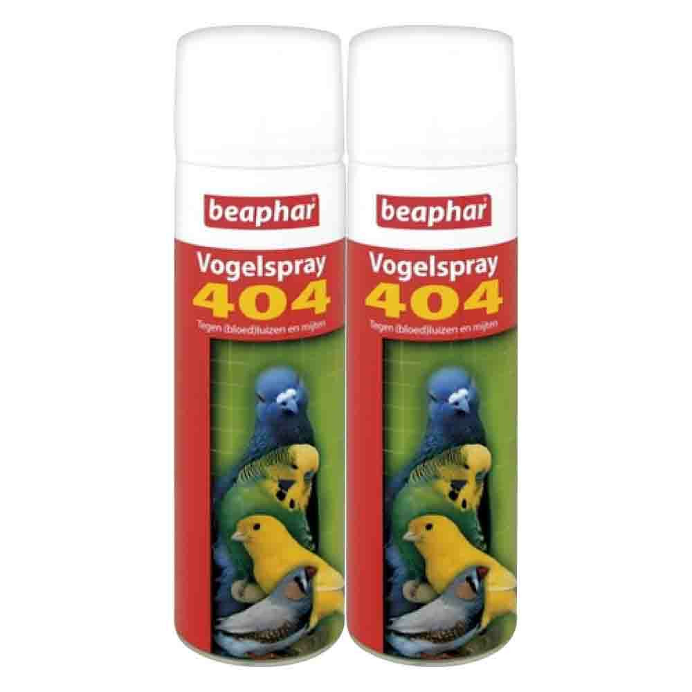 2x Beaphar 404 Vogelspray 500 ml