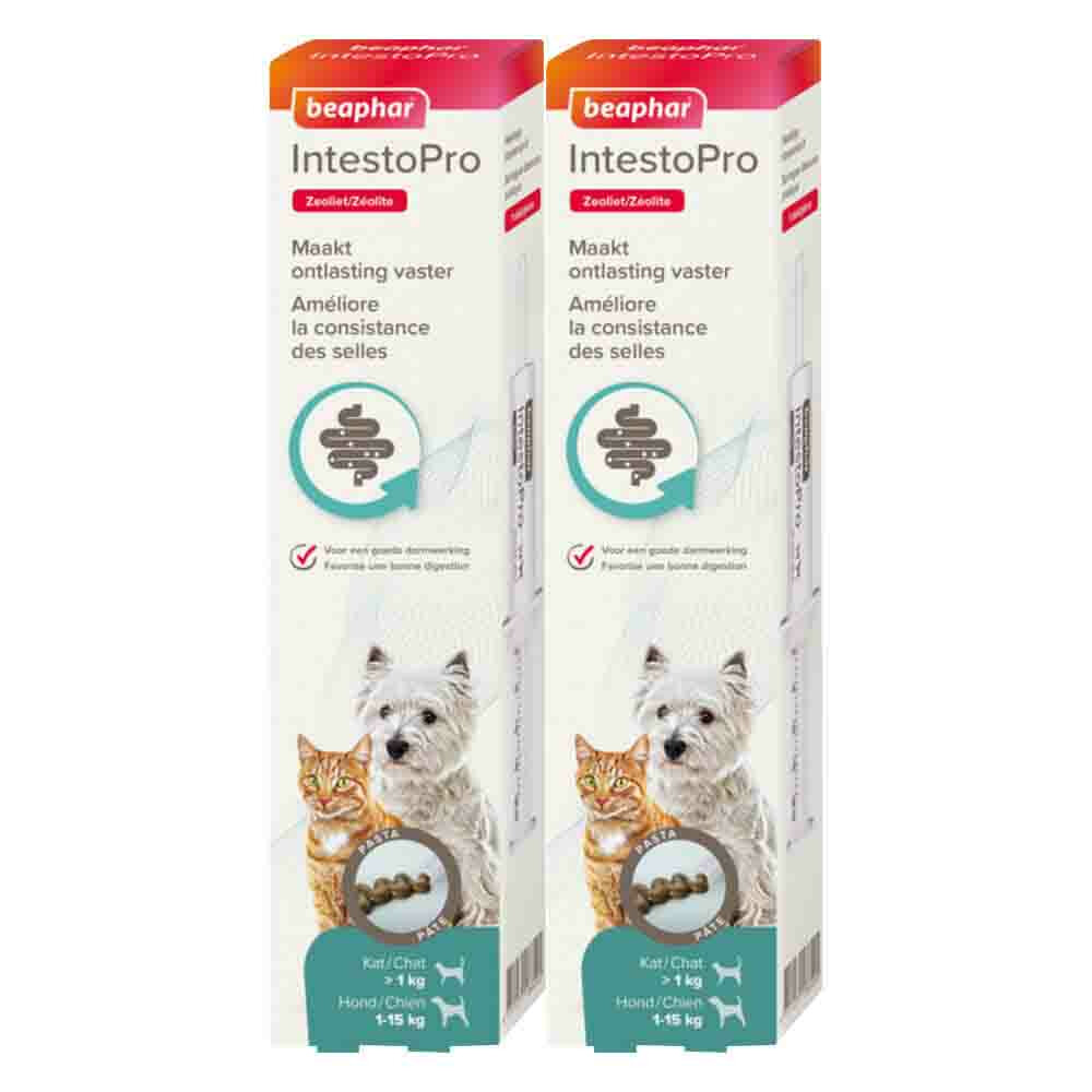 2x Beaphar IntestoPro Pasta Kat - Hond tot 15 kg 20 ml