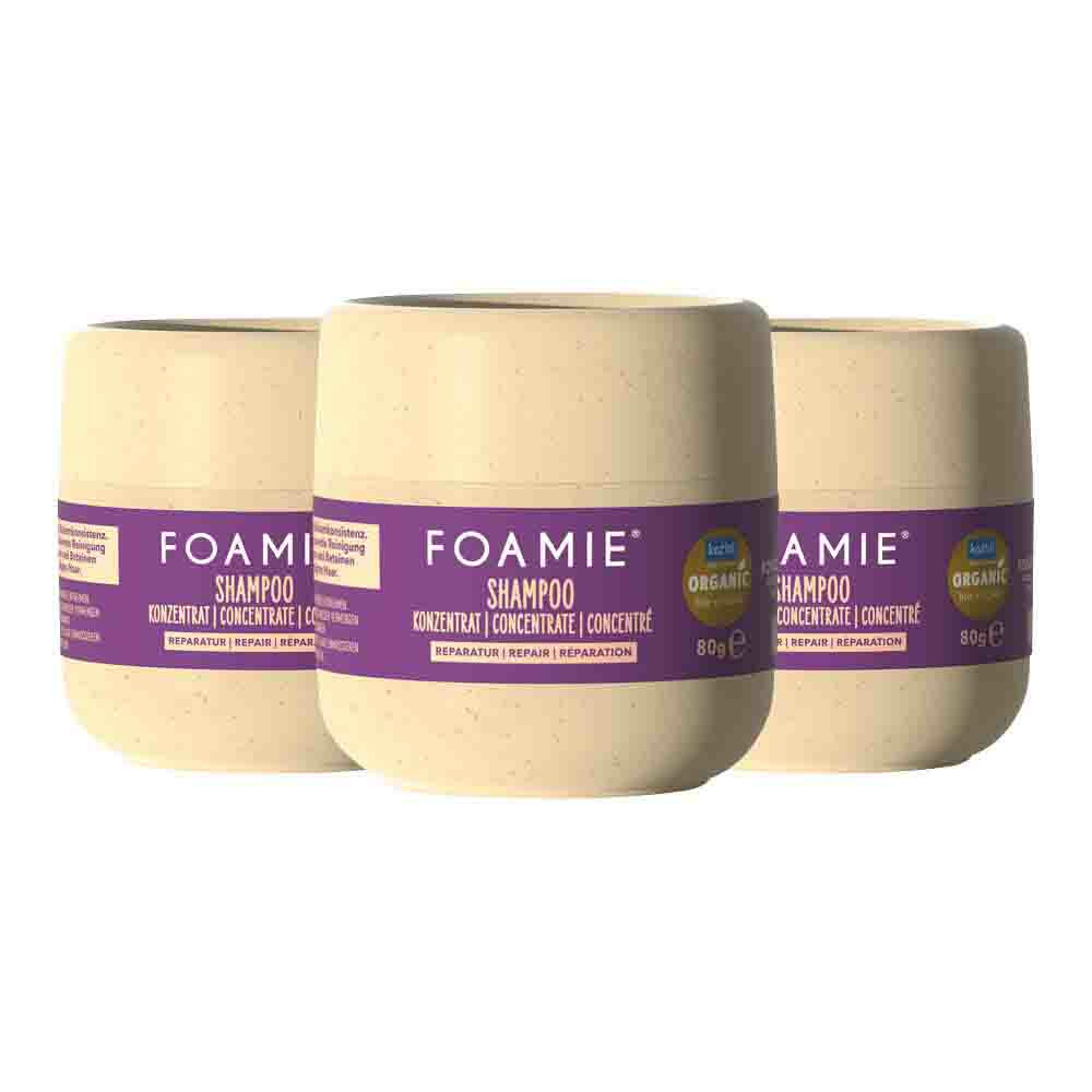 3x Foamie Shampoo Balm Concentrate Repair 80 gr