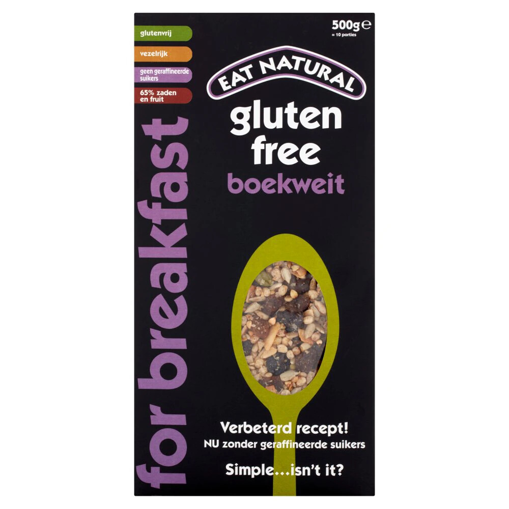 Eat natural Super Granola Boekweit Glutenvrij 500 gr
