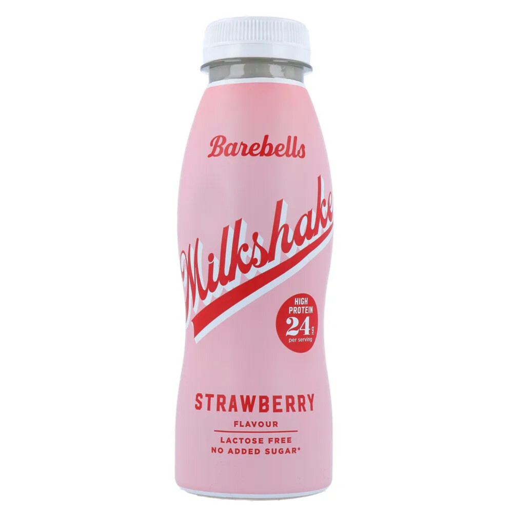 8x Barebells Milkshake Strawberry 330 ml
