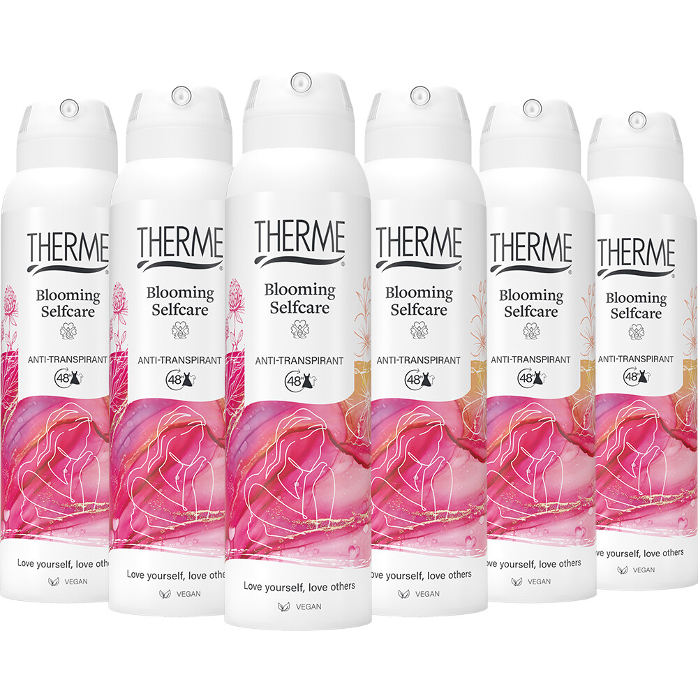 6x Therme Anti-Transpirant Blooming Selfcare 150 ml