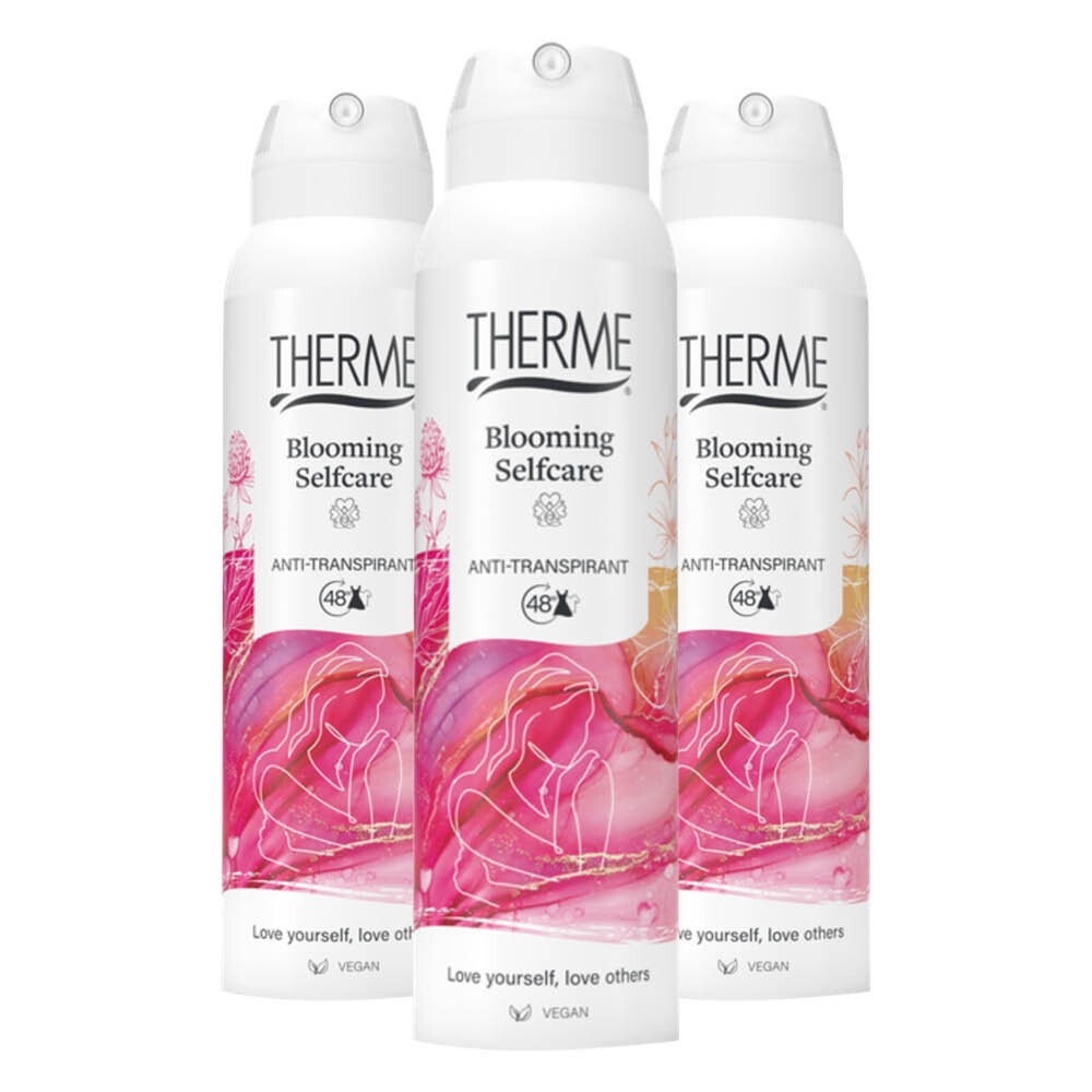 3x Therme Anti-Transpirant Blooming Selfcare 150 ml