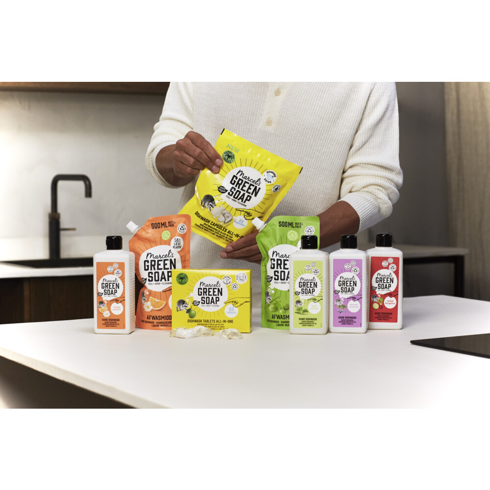 2+2 gratis: Marcel's Green Soap Afwasmiddel Lemon & Bergamot 500 ml, foto 3