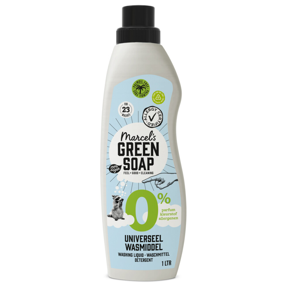 2+1 gratis: Marcel's Green Soap Wasmiddel Universeel 0% 1 liter