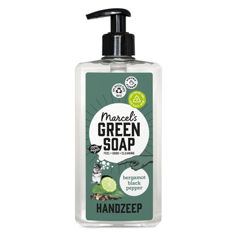 2+1 gratis: Marcel's Green Soap Handzeep Bergamot&Black Pepper 500 ml