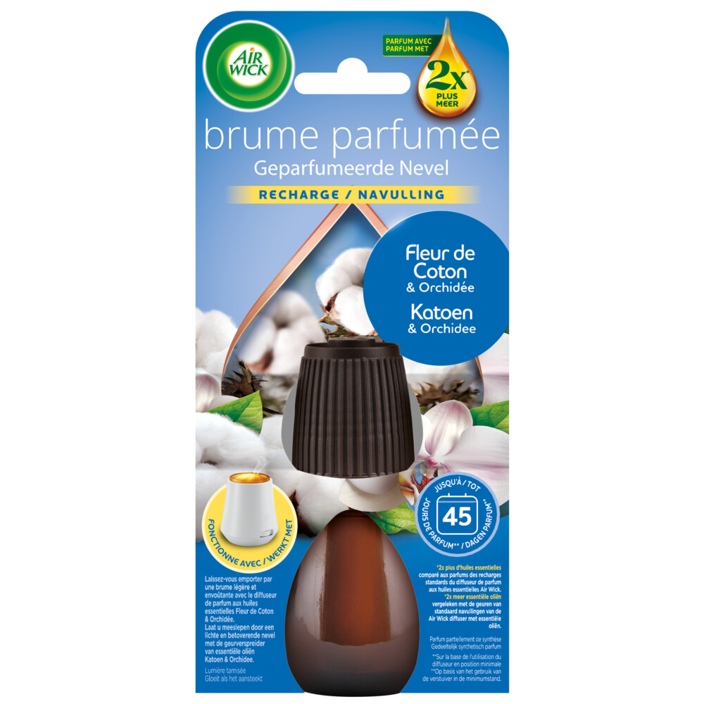 Air Wick Essential Mist Automatische Luchtverfrisser Navulling Katoen&Orchidee 20 ml