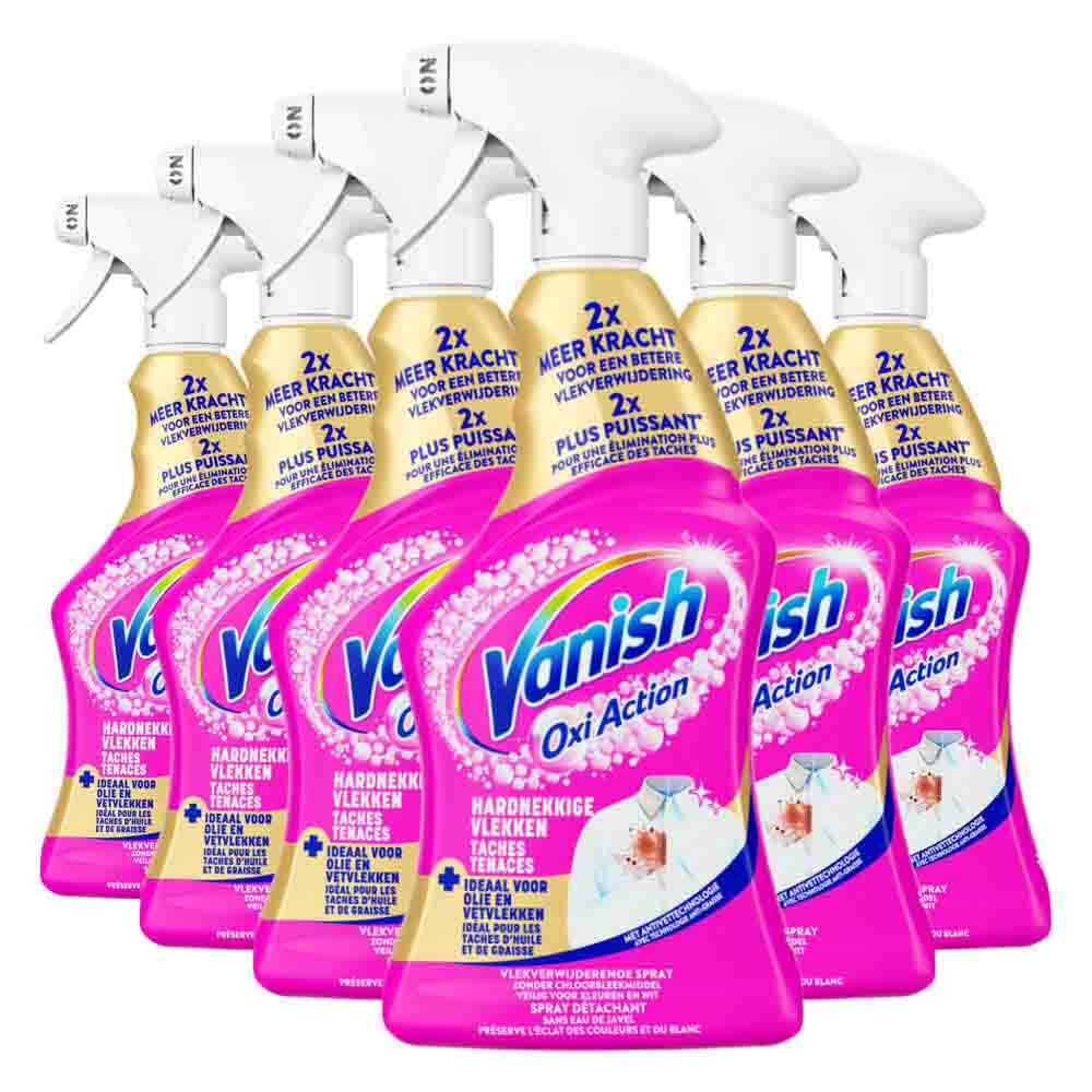 6x Vanish Vlekkenverwijderaar Spray Hardnekkige Vlekken 500 ml