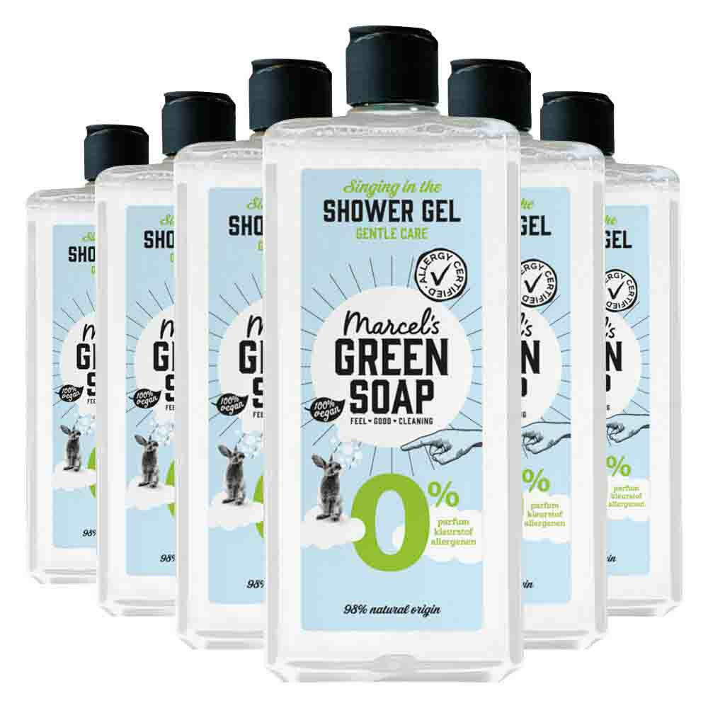 6x Marcel's Green Soap Shower Gel 0% 300 ml