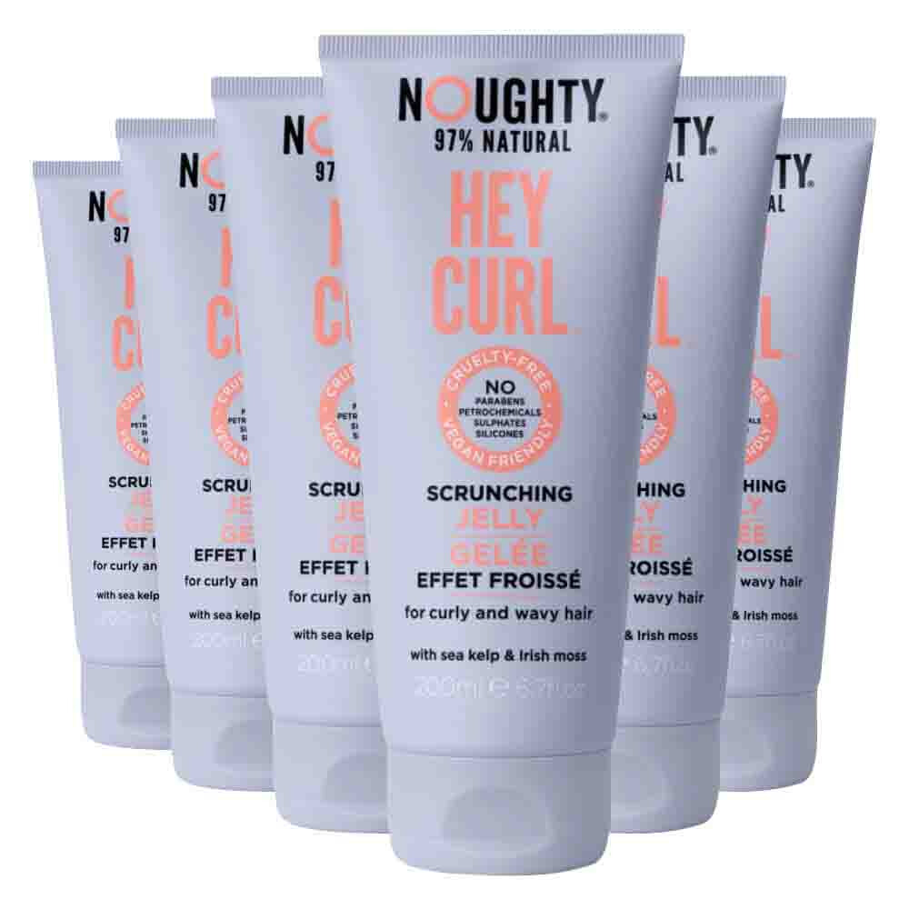 6x Noughty Hey Curl Scrunching Jelly 200 ml