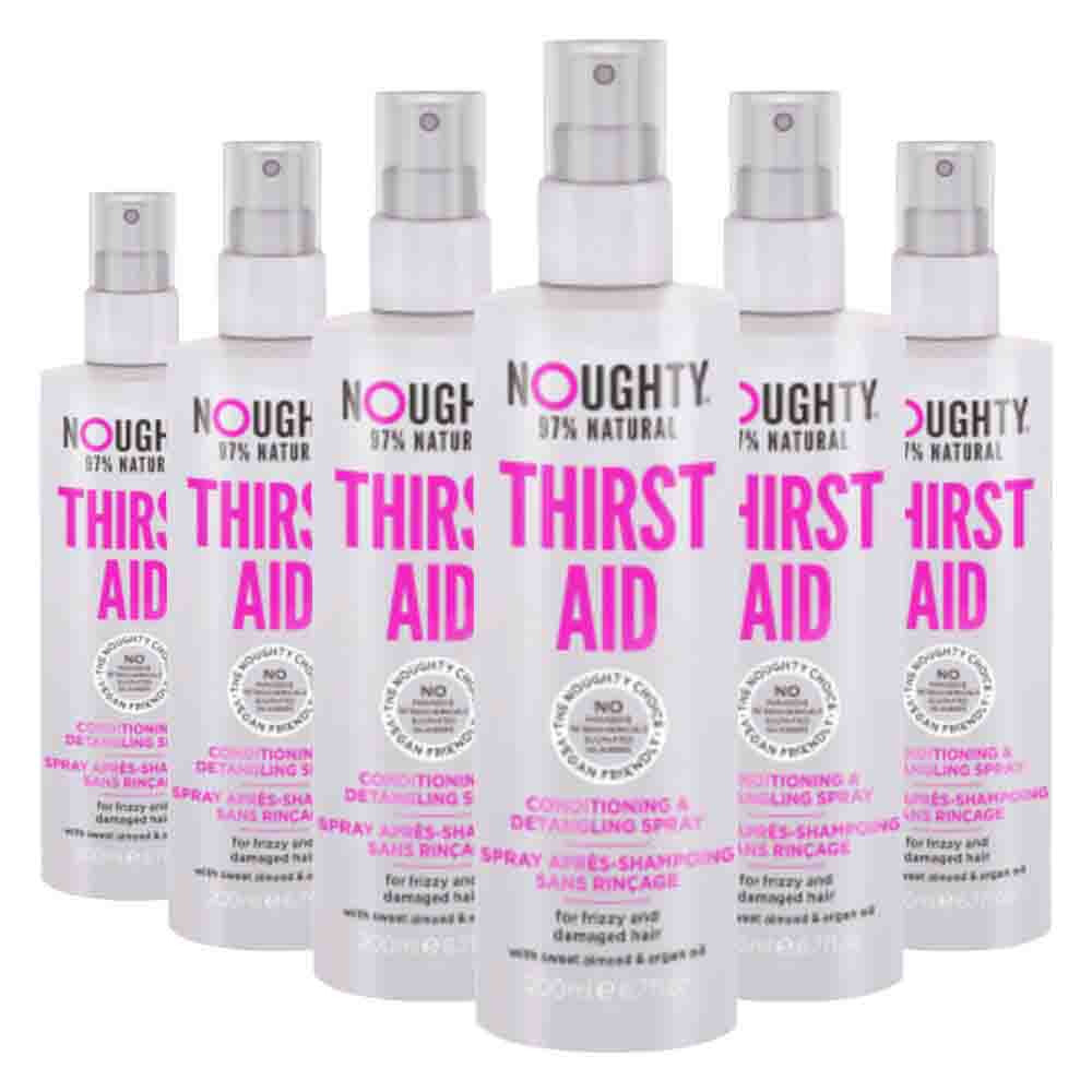 6x Noughty Thirst Aid Conditioning&Detangling Spray 200 ml