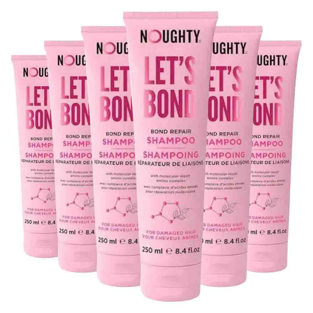 6x Noughty Let's Bond Repair Shampoo 250 ml