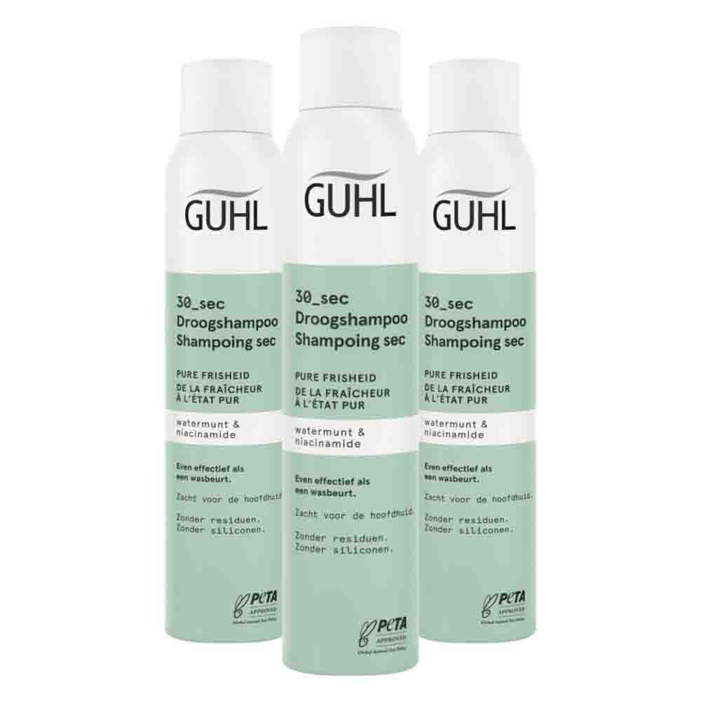 3x Guhl Droogshampoo Pure Frisheid 30 sec 200ml