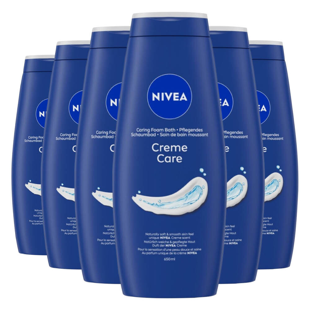 6x NIVEA Douchecrème Care 650 ml
