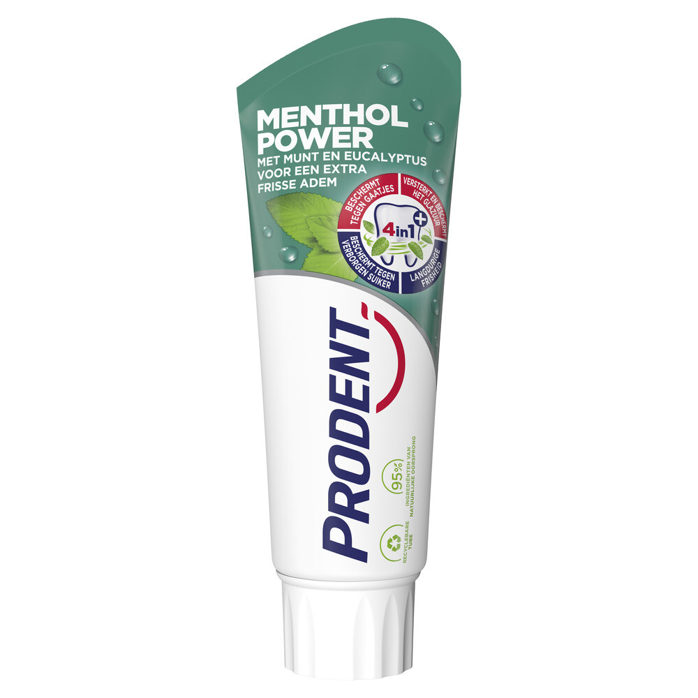 2e halve prijs: Prodent Tandpasta Menthol Power 75 ml