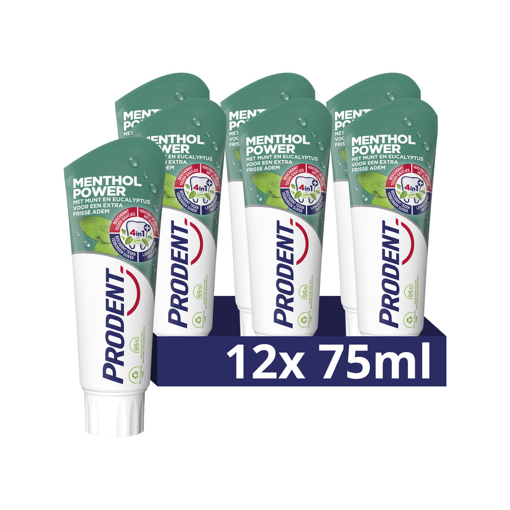 12x Prodent Tandpasta Menthol Power 75 ml