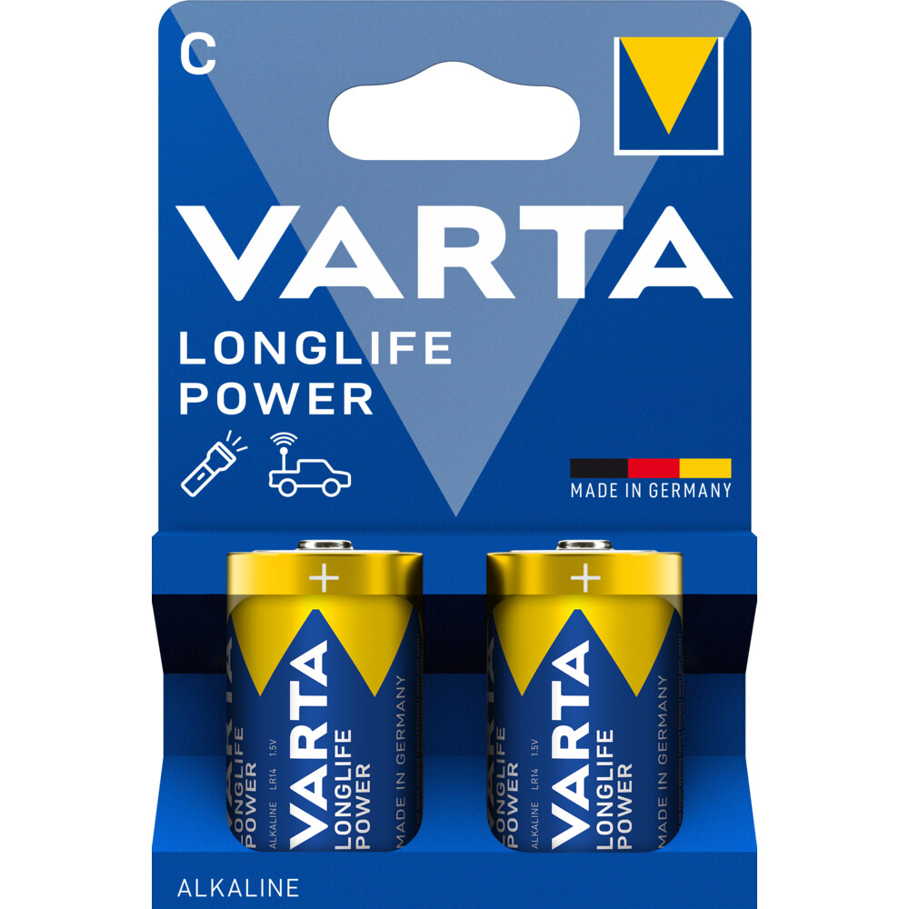3x Varta Longlife Power C Blister 2 stuks