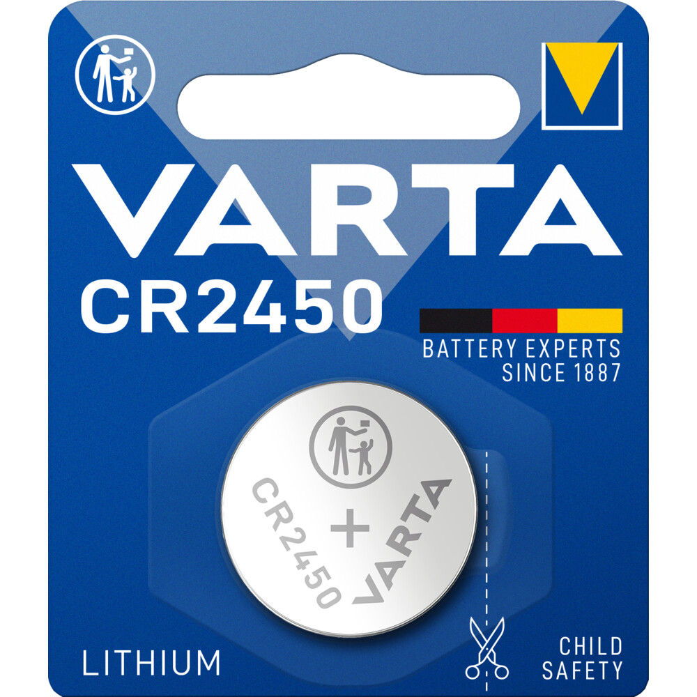 3x Varta Lithium Coin CR2450 Blister