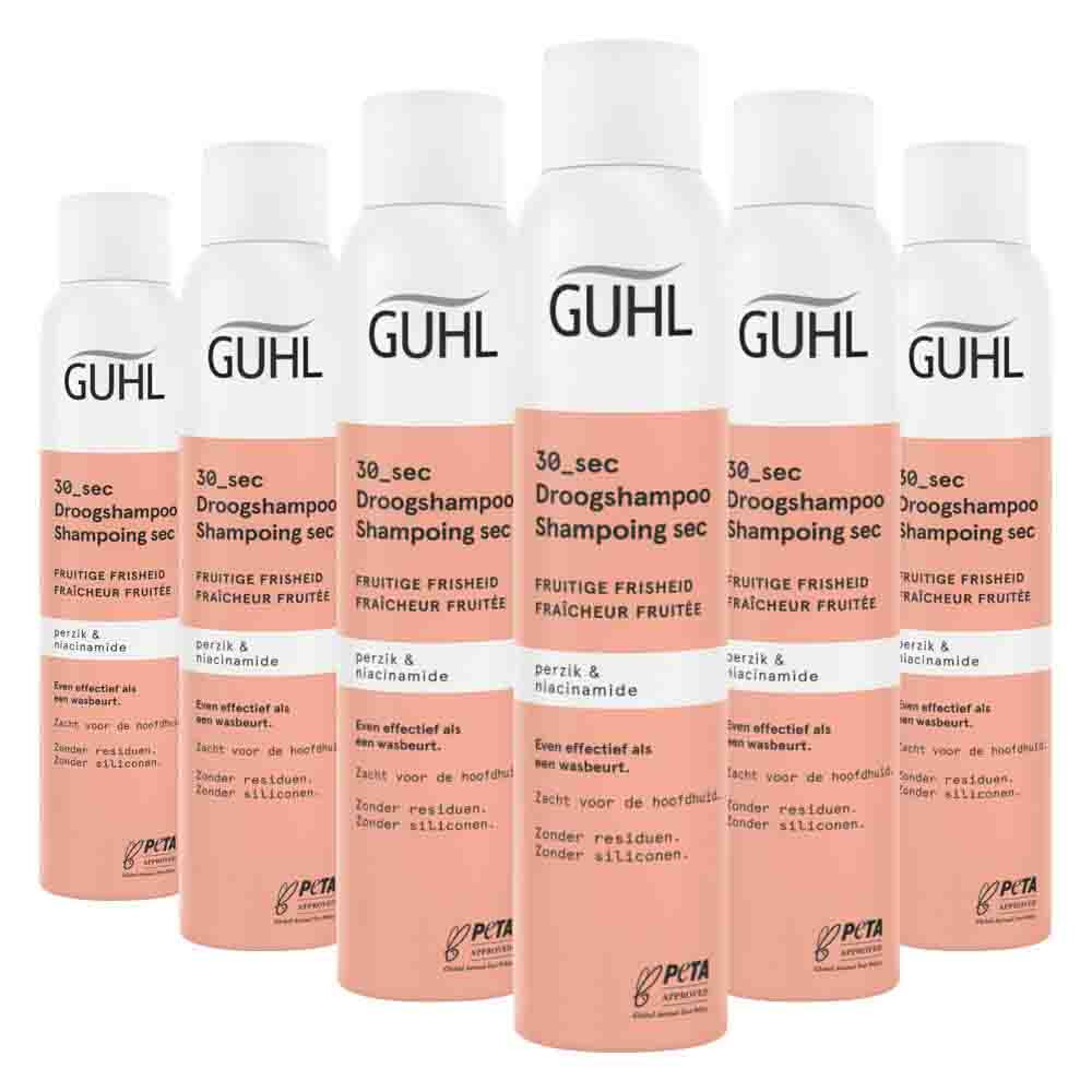 6x Guhl Droogshampoo Fruitige Frisheid 30 sec 200 ml