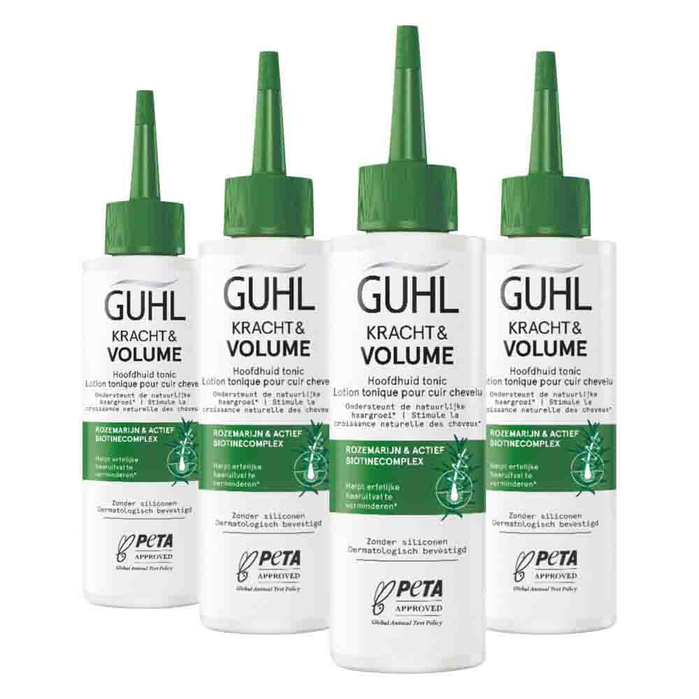 4x Guhl Kracht&Volume Scalp Tonic 125 ml
