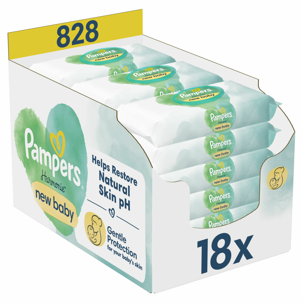 Pampers Billendoekjes Harmonie 18x46 = 828 stuks