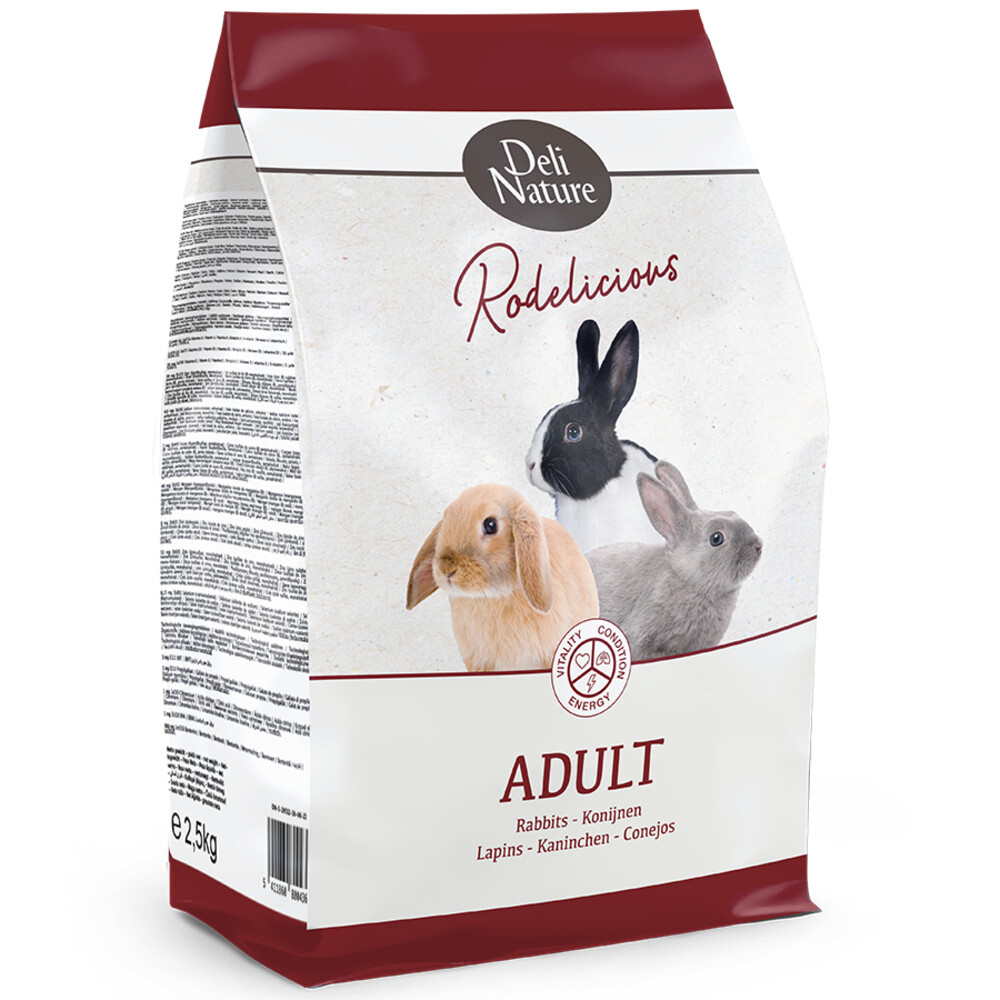 Deli Nature Konijnenvoer Rodelicious Adult 12,5 kg