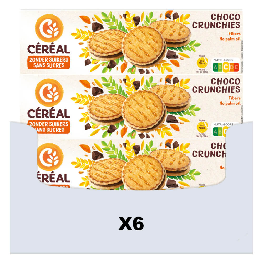 6x Céréal Choco Crunchies 200 gr