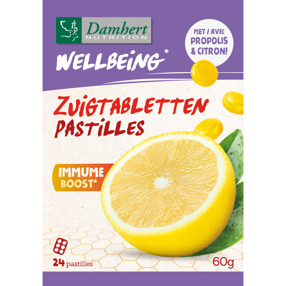 Gratis Verzending: Damhert Wellbeing Zuigtabletten 60 gr