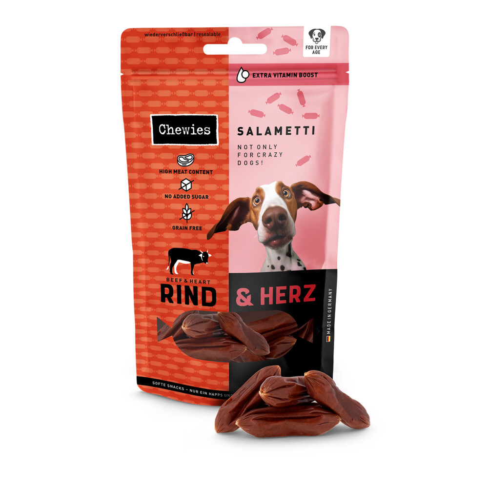 Chewies Salametti Hondensnack Rund&Hart 200 gr