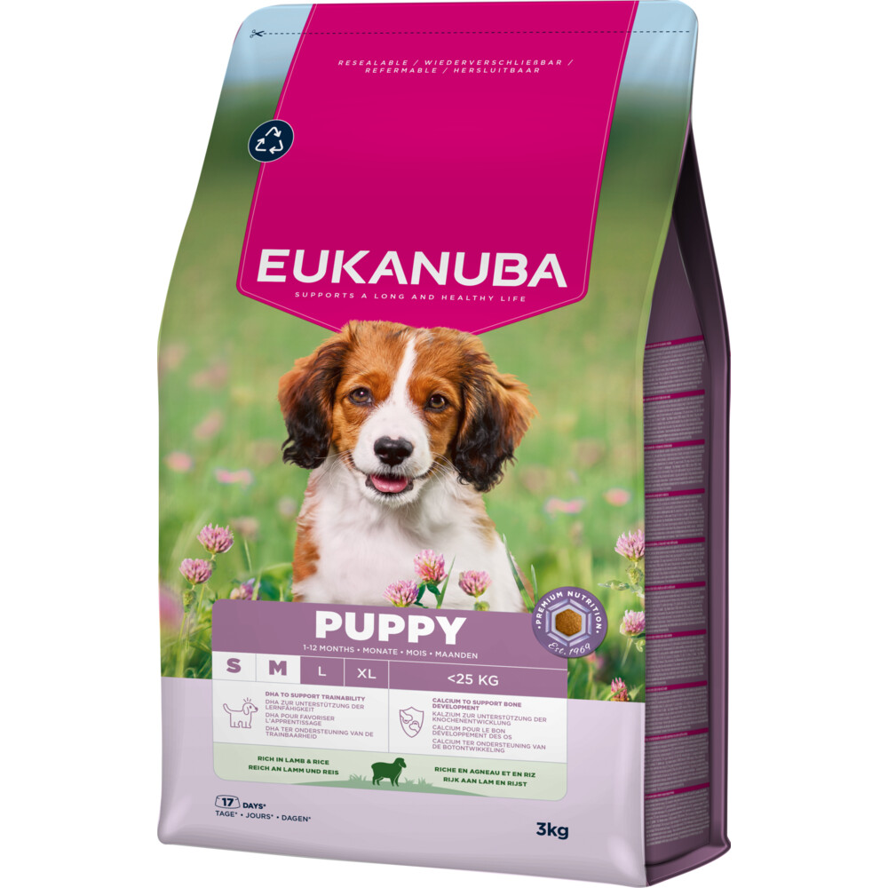 Eukanuba Life Care Dog Puppy&Junior Small/Medium Hondenvoer Lamb&Rice 3 kg