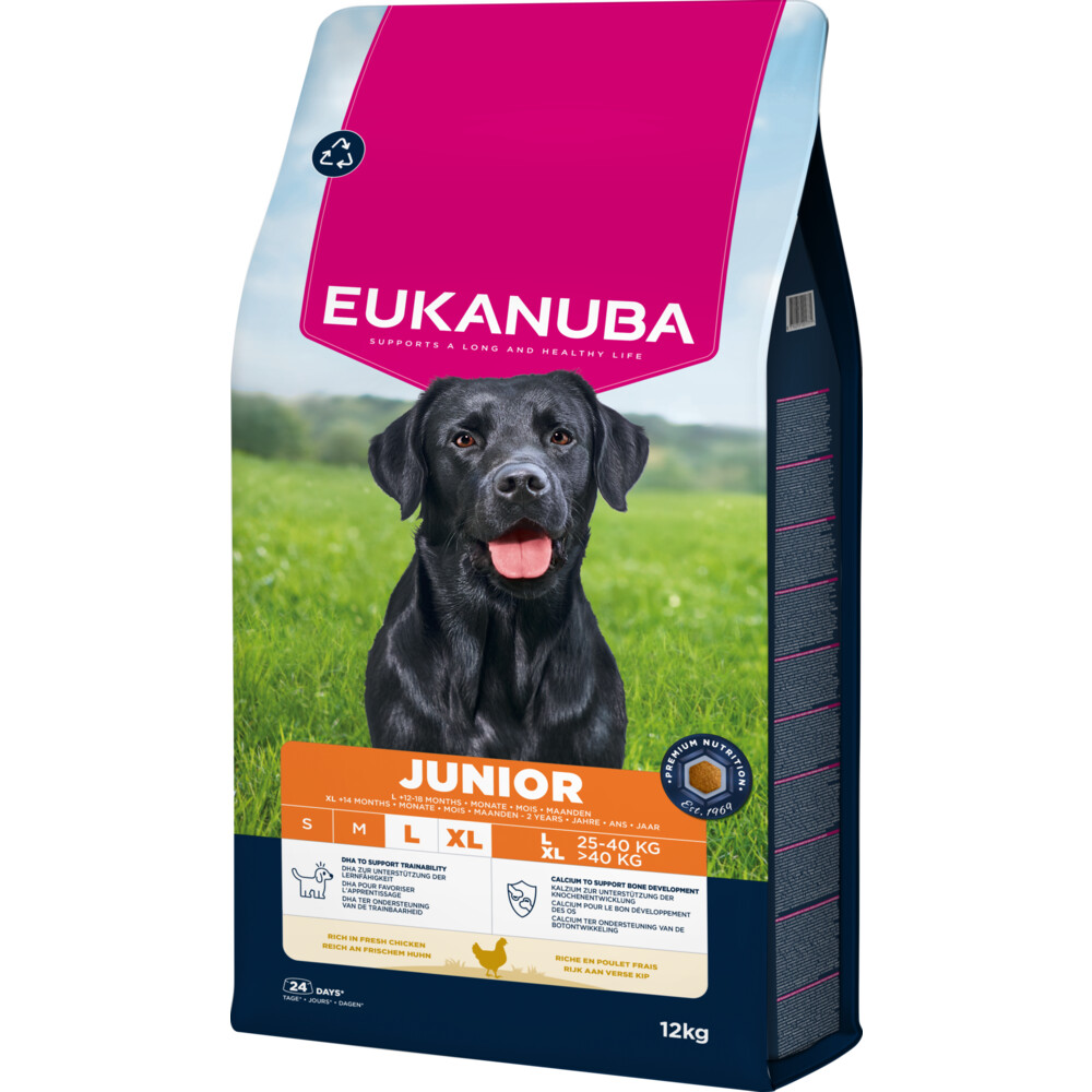 Eukanuba Life Care Dog Junior Large Hondenvoer Chicken 12 kg