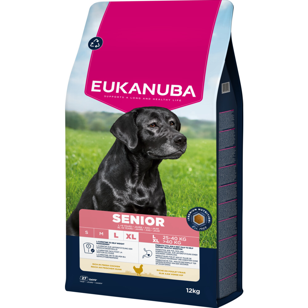 Eukanuba Life Care Dog Senior Large Hondenvoer Chicken 12 kg